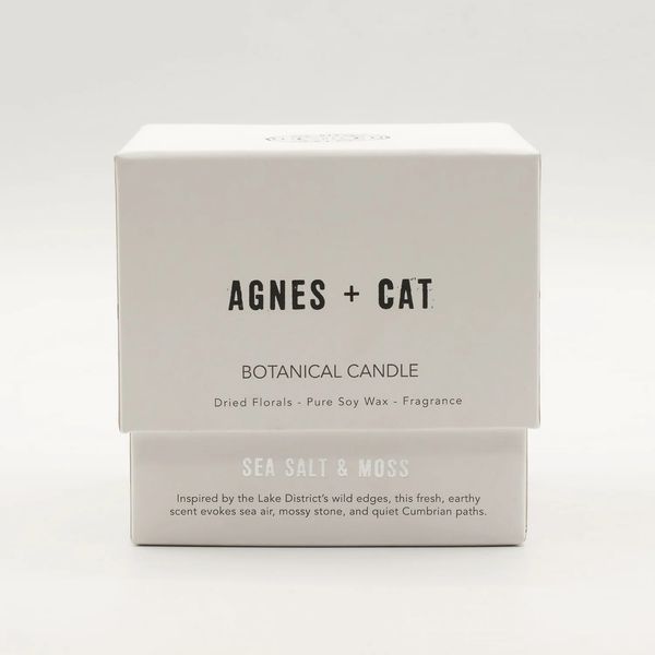 Ботанічна соєва свічка Морська сіль і мох Agnes+Cat Seasalt & Moss 350г 6439652 фото