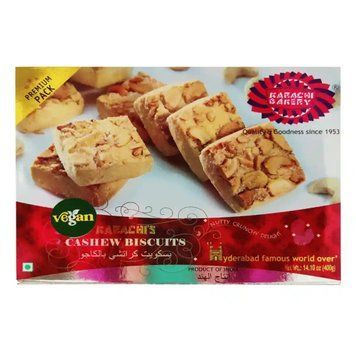 Печиво веганське з кеш'ю Karachi Bakery Vegan Cashew Biscuits 400 г 8908003115979 фото