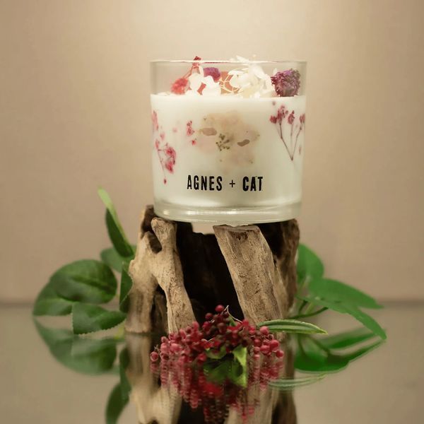 Ботанічна соєва свічка Троянди Сорі Agnes+Cat Roses of Sawrey 350г 6439650 фото