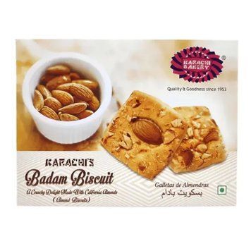 Печиво веганське мигдальне Karachi Bakery Vegan Badam Biscuits 400 г 8906074820785 фото