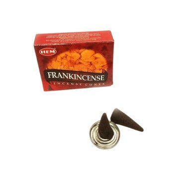 Ароматичні конуси Frankincense Hem Ладан 10 шт. в уп. + підставка 6436899 фото