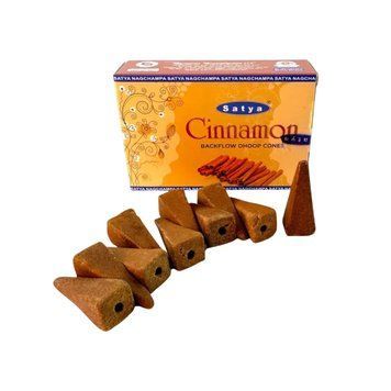Аромаконуси зворотного потоку Кориця Satya Cinnamon 10 конусів 6439323 фото