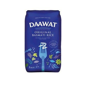 Рис басматі довгозернистий Daawat Original 1 кг 8719632250111 фото