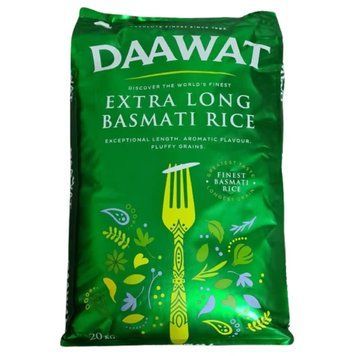 Рис басматі екстрадовгий Daawat Green Extra Long 20 кг 8719632250074 фото