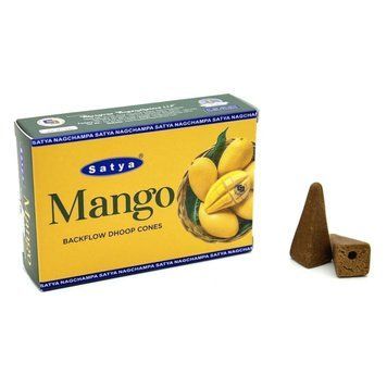 Аромаконуси зворотного потоку Манго Satya Mango Backflow Dhoop Cone 10шт 6439646 фото