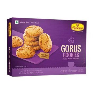 Печиво з топленим маслом гхі і кеш'ю Haldiram's Gorus 250 г 8904004416091 фото