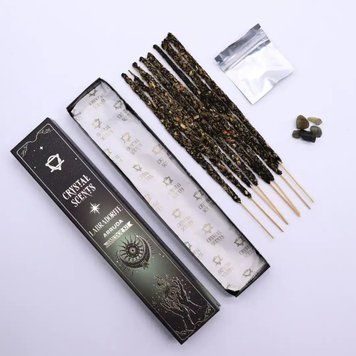 Набір аромапалички Рута і кристали Лабрадорит Crystal Aroma 8 паличок в упаковці 5056368355172 фото