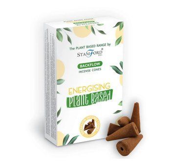 Рослинні ароматичні конуси зворотного потоку Енергізуючі Plant Based Backflow Incense Cones Energising 12 шт Stamford 5028691384617 фото
