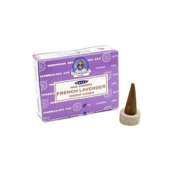 Ароматичні конуси French Lavender Satya Французька Лаванда 12 шт. в уп. 6436914 фото