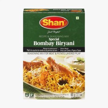 Суміш спецій для страв з рису (бір'яні) Shan Bombay Biryani 60 г 788821001146 фото