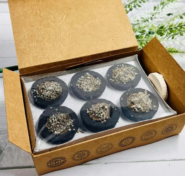 Смолисті арома чаші Біла шавлія Banjara Resin Cups White Sage 6 шт 8901234569115 фото