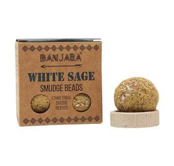Ароматичні кульки Біла шавлія Banjara Incense Balls White Sage 5 шт 8901234591529 фото