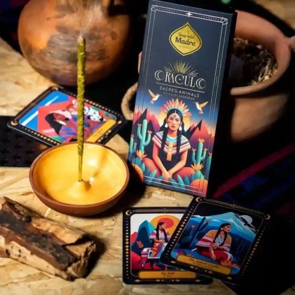 Ароматичні палички 8 шт. + оракул-карта Oracle Sacred Animals від Sagrada Madre 7798348237594 фото