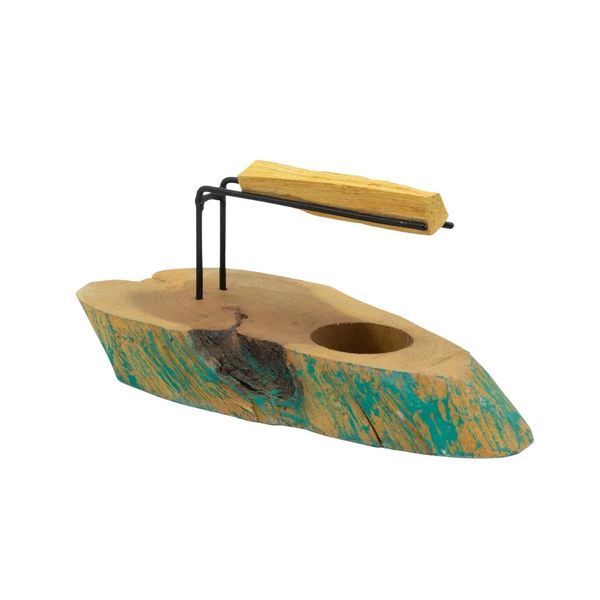 Підставка для Palo Santo з дерева суар Greenwash 22&times;9,5&times;8 см ZEN Aroma 5056368335051 фото