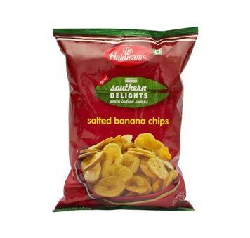 Солоні бананові чіпси Haldiram's Salted banana chips 180 г 8904063200525 фото