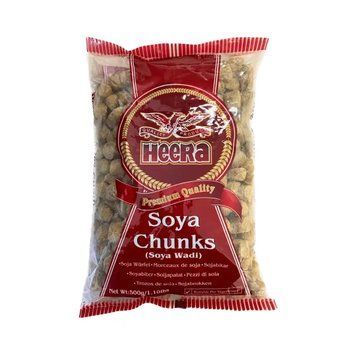 Соєві шматочки Heera Soya Chunks 500 г 5031416200208 фото