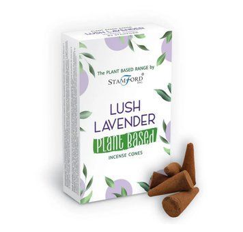 Рослинні ароматичні конуси Буйна лаванда Stamford Premium Plant Based Lush Lavender Incense Cones 12 шт 5028691472031 фото
