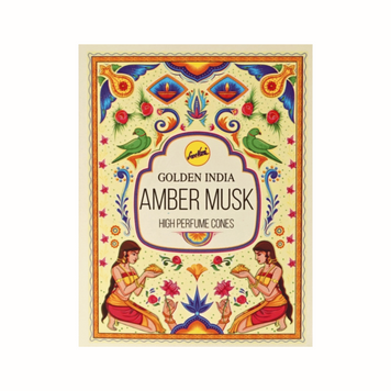 Аромаконуси зворотнього потоку Амбер Муск Sreevani Back Flow cones Amber Musk 10 шт. в уп. 6439123 фото