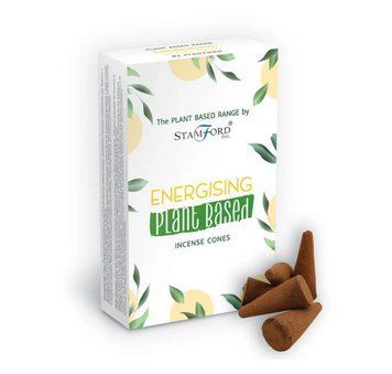 Рослинні ароматичні конуси Енергізуючі Stamford Premium Plant Based Energizing Incense Cones 12 шт 5028750472422 фото