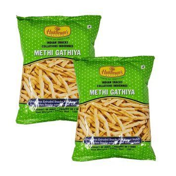 Снек нутові смужки з пажитником Haldiram's Methi Gathia (Промо-набір 2&times;150 г) 8904004400366-1 фото