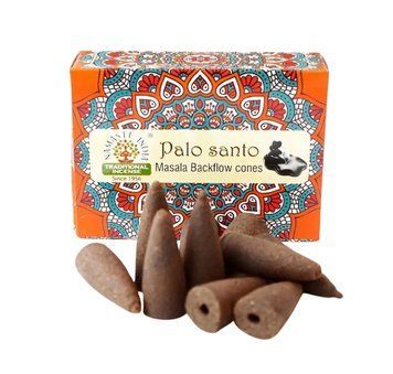 Ароматичні конуси зворотного потоку Пало Санто Namaste India Back Flow Cones Palo Santo 10 шт. в уп. 6439530 фото